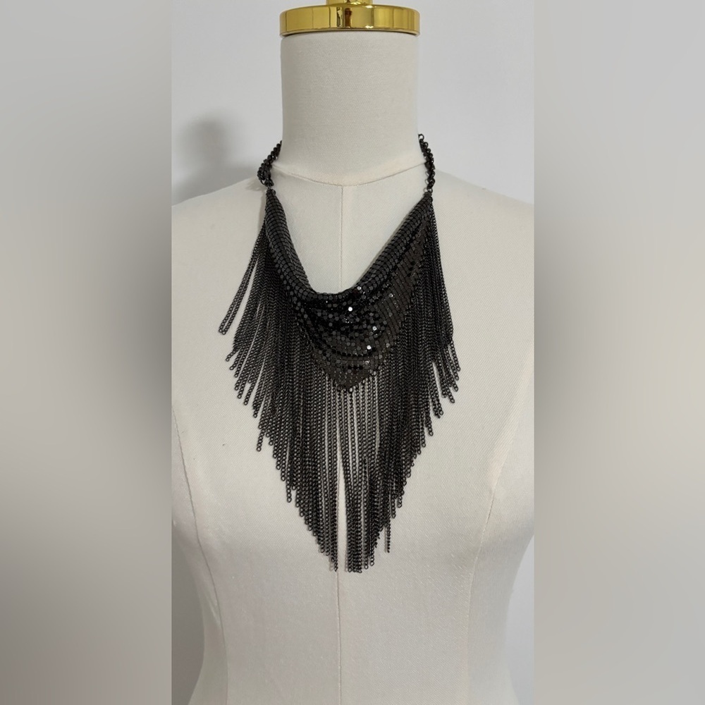 Premier Design Jewelry Necklace and Bracelet Set. Pewter tone. SKU 1. - Picture 10 of 10